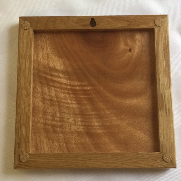 Framed stone trivet, purple iris image - Picture 4 of 5